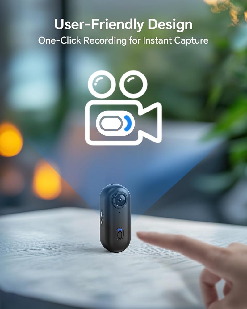 BOBLOV W4 Mini Body Camera, Wearable Camera with 360°Rotatable Clip & Magnetic Clip, 120 Minutes for 1080P Recording, Easy to Use for Lecture, Traveling, Pet Walking and Outdoors Activities (128GB) - Image 5